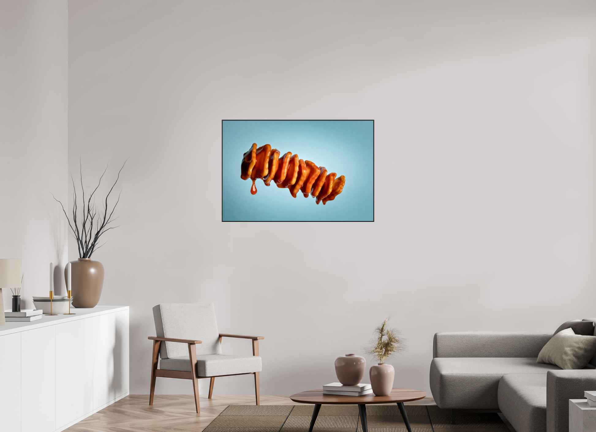 105 x 70 cm, 25mm Aluminium ArtBox Acrylic 2mm gloss glass Ravioli