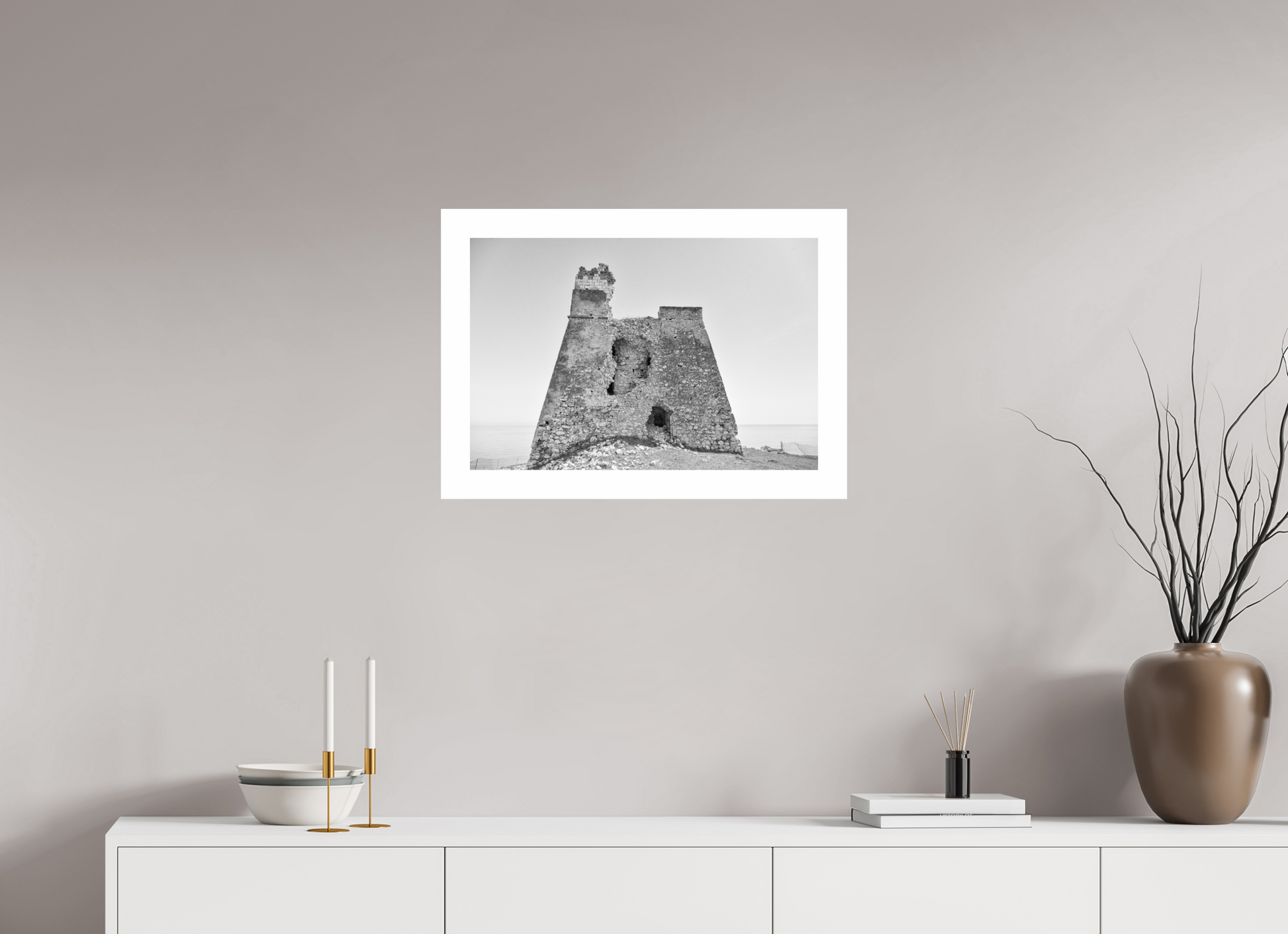 60 x 40 cm, Hahnemühle FineArt Pearl Fortress in Puglia