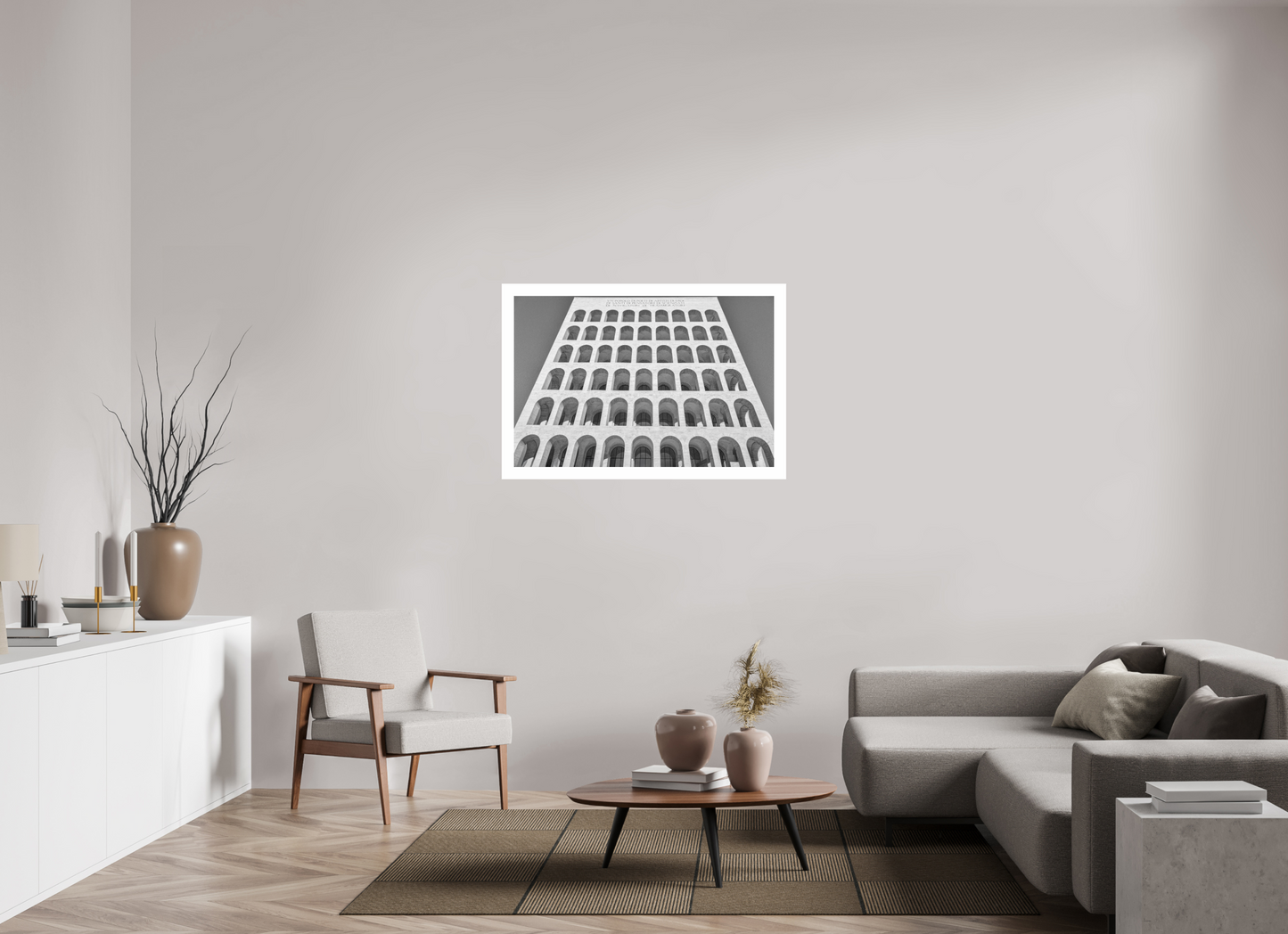 106.4 x 70 cm, Hahnemühle FineArt Pearl Palazzo della Civiltà Italiana